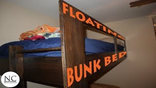 The AMAZING Floating Bunk Bed DIY [upl. by Marsland94]