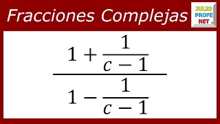 Fracciones complejas  Ej 1 [upl. by Franni]