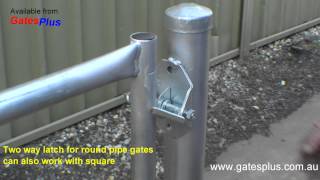 Gate Latch 2 way for round pipe and square [upl. by Ress975]