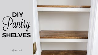 DIY Pantry Shelves [upl. by Ozzy429]