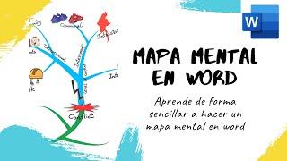 como hacer mapa mental en word  Mind Map in word [upl. by Santiago]