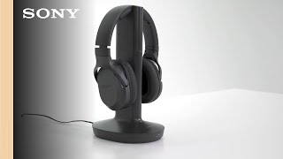 How To  Connect Your Sony MDFRF995 headphones to your Sony TV [upl. by Maxima154]