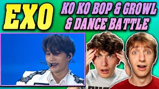 EXO Ko Ko Bop  Growl  Baekhyun and Xiumin Dance Battle REACTION [upl. by Greenman]