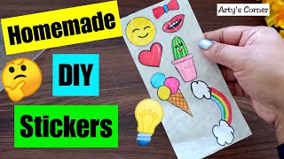 DIY Stickers  How to make Stickers at Home  How to make your own sticker without sticker paper [upl. by Teague]