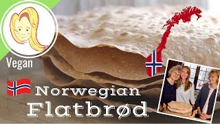 How to Make Norwegian Flatbrød Flatbread with Mama and Tante Nøve [upl. by Lissi]