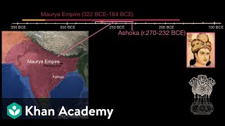 Chandragupta Ashoka and the Maurya Empire  World History  Khan Academy [upl. by Yllut]