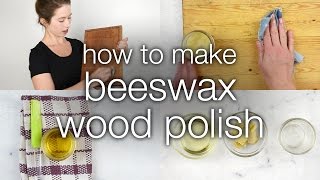 How to Make DIY Beeswax Wood Polish [upl. by Annalla]