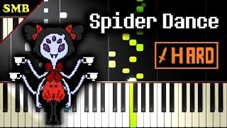 UNDERTALE  SPIDER DANCE  Piano Tutorial [upl. by Granoff639]