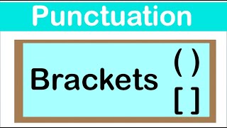 PARENTHESES amp SQUARE BRACKETS  English grammar  How to use punctuation correctly [upl. by Schram678]