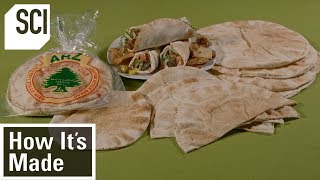 How To Make Pita Bread  How Its Made [upl. by Ajroj402]