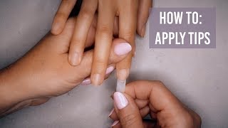 How To Apply Nail Tips  ORLY GelFX Builder In A Bottle™ [upl. by Couture633]