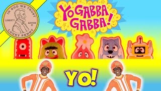 Yo Gabba Gabba Musical Boombox Pop Up Toy With Plex [upl. by Ynabe843]