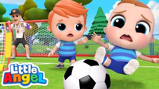 Lets Play Soccer  Sports Song  Little Angel Kids Songs amp Nursery Rhymes [upl. by Nevsa347]