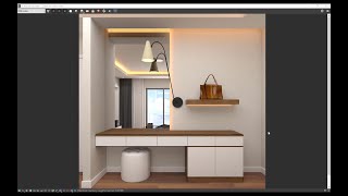 SKETCHUP  VRAY  MIRROR MATERIAL [upl. by Jauch657]