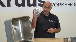 Kraus Sink Strainer and Drain Assembly Installation [upl. by Polk]