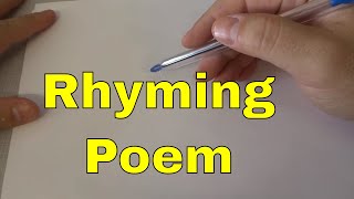 How To Write A Poem That RhymesTutorial [upl. by Hackathorn]