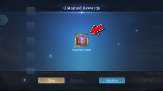 NEW SUPERSTAR CHEST REDEMPTION CODE IN MOBILE LEGENDS [upl. by Rehpoitsirhc138]