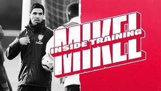 INSIDE TRAINING  Mikel Arteta leads the session [upl. by Elissa]