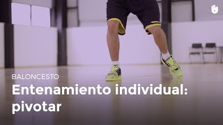 Entrenamiento individual pivotar  Baloncesto [upl. by Llerol]