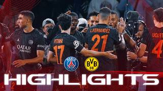 HIGHLIGHTS  PSG 20 Dortmund  ⚽️ MBAPPÉ amp HAKIMI [upl. by Elbag]