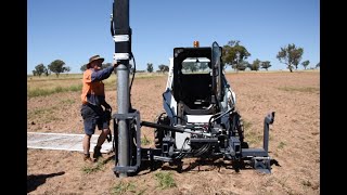 Developing Our New Skid Steer Mounted Post Driver [upl. by Ailatan]