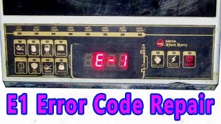 How To Repair quotE1quot Error Code Of An Induction Cooker [upl. by Llennoc]