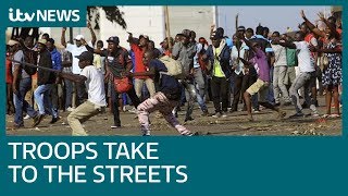 Deadly violence hits Zimbabwes streets after election  ITV News [upl. by Paynter]