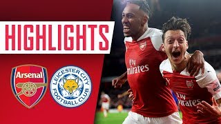 WHAT A GOAL  Arsenal 31 Leicester City  Goals amp highlights [upl. by Azarcon443]