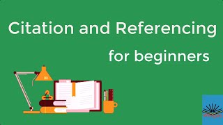 Citation and Referencing for beginners [upl. by Dessma53]