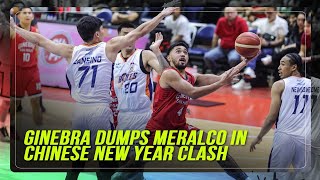 Ginebra outlasts Meralco in Chinese New Year clash  ABSCBN News [upl. by Llehcsreh]