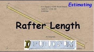 Rafter Length  Estimating [upl. by Anrat]