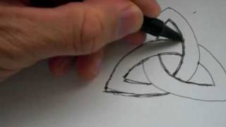 How To Draw The Ancient Celtic Symbol quotTRIQUETRAquot [upl. by Eixid]