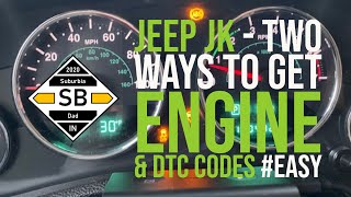 Jeep JK  Two Ways to Get Check Engine Light  DTC Codes Easy [upl. by Lynden144]