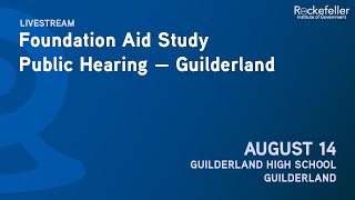 Foundation Aid Public Hearing Guilderland [upl. by Rem532]