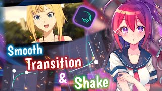 Tutorial Smooth Transition amp Shake AMV graph combination  Alight Motion [upl. by Refinnaej]