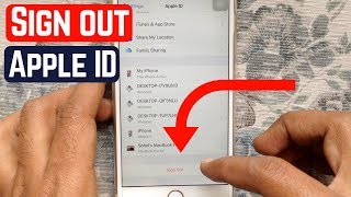 How to Sign Out Apple id on iPhone [upl. by Devi263]