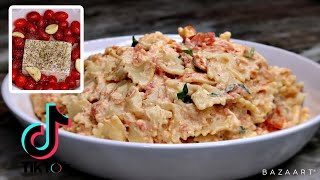 Viral Tiktok Baked Feta Pasta Recipe  30 Minute Dinner [upl. by Edgell977]