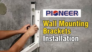 Pioneer Outdoor Wall Mounting Brackets Installation [upl. by Nilrem14]