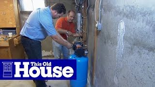 How to Install a Water Pressure Booster  This Old House [upl. by Vanni43]