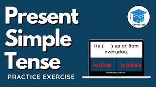 Present Simple Tense Exercise  Grammar Quiz [upl. by Marlette]