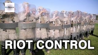 Marines Conduct Riot Control Formations Exercise [upl. by Deaner]