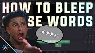 HOW TO CENSOR WORDS  DAVINCI RESOLVE TUTORIAL [upl. by Yhotmit850]