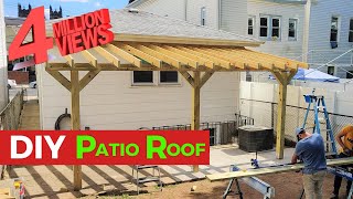 DIY Patio Roof  HANDYBROS [upl. by Annasor]