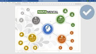 COMO CREAR UN MAPA MENTAL EN WORD [upl. by Small]