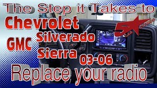 The steps it take to replace your radio Chevrolet Silverado GMC Sierra 03 06 [upl. by Feinstein]