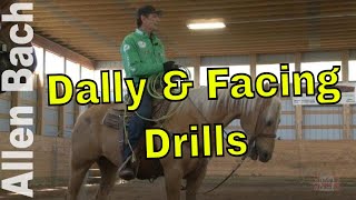 Dally and Facing Drills  Allen Bach Team Roping Tips [upl. by Calise]