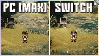 Octopath Traveler PC Max Settings vs Nintendo Switch Comparison Graphics Shadows Framerate [upl. by Ashman]