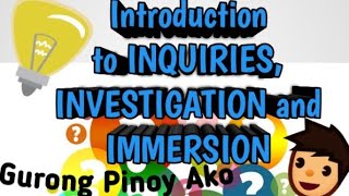 Introduction to Inquiries Investigation and Immersion Applied Subject for SHS Students [upl. by Ikiv381]