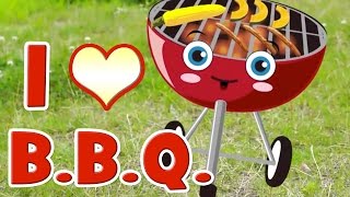 BBQ Song  Learn Food Vocabulary [upl. by Ahsat]