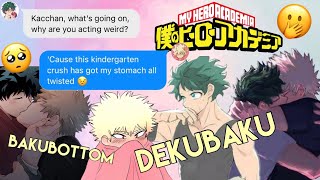 DEKU ASKS BAKUGO OUT  DKBK Lyric Prank Kindergarten Crush Chloe Moriondo  MHA Texting Story [upl. by Refinney614]